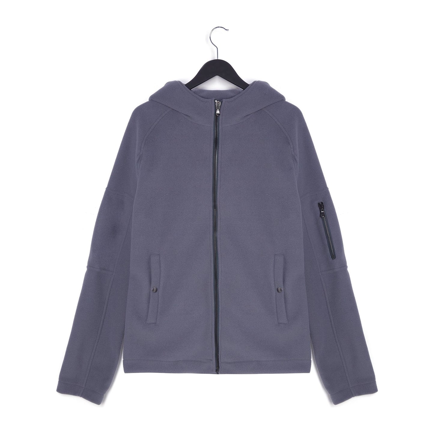 Recycled Zip Through Hooded Fleece