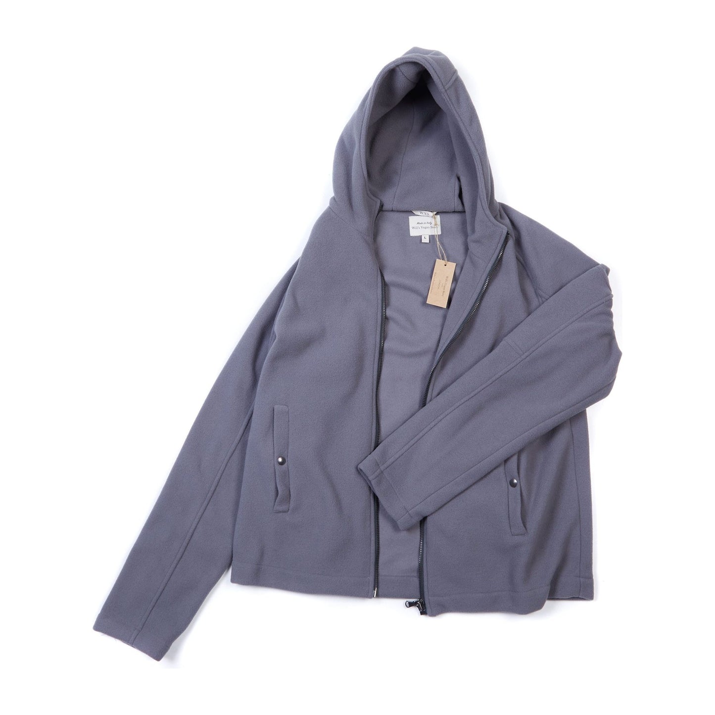 Recycled Zip Through Hooded Fleece