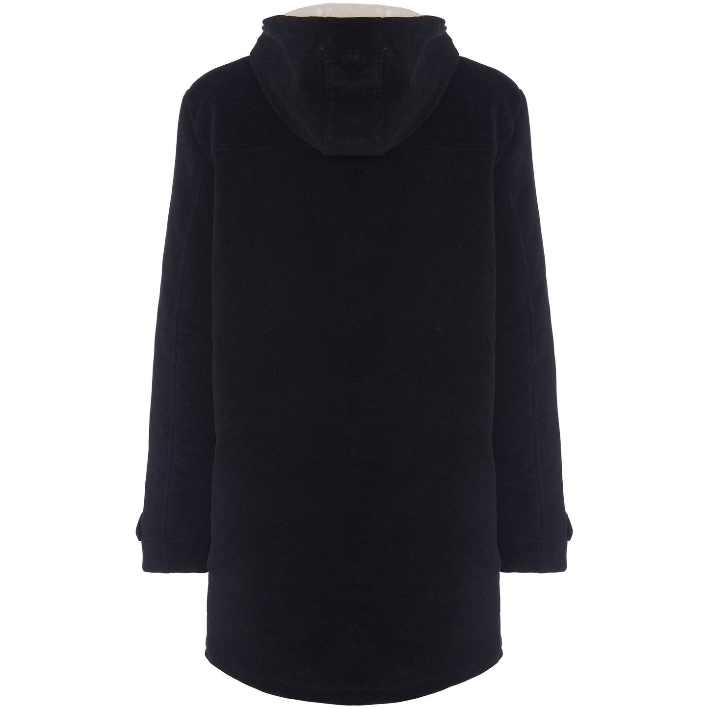 Vegan Wool Duffle Coat with Recycled Vegan Shearling