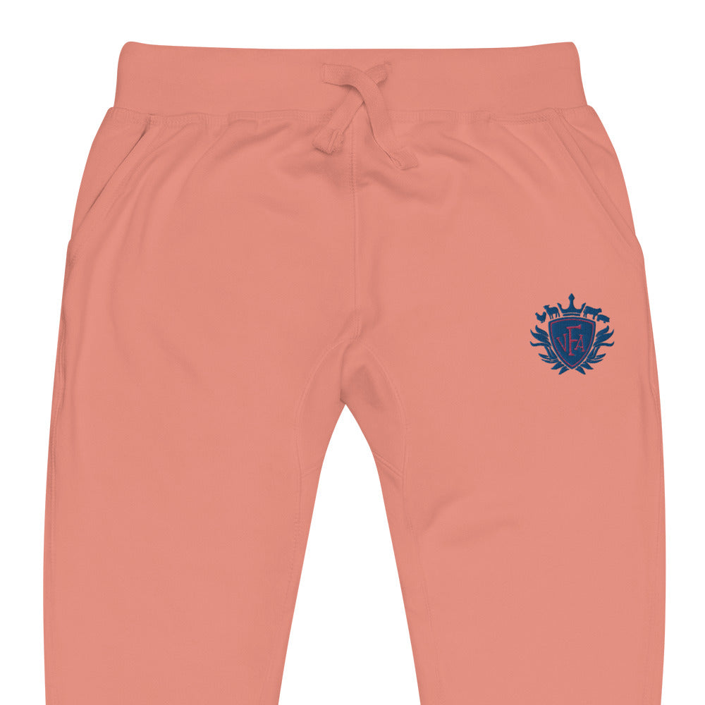 VFA " Vegan For The Animals " Embroidered Unisex fleece sweatpants