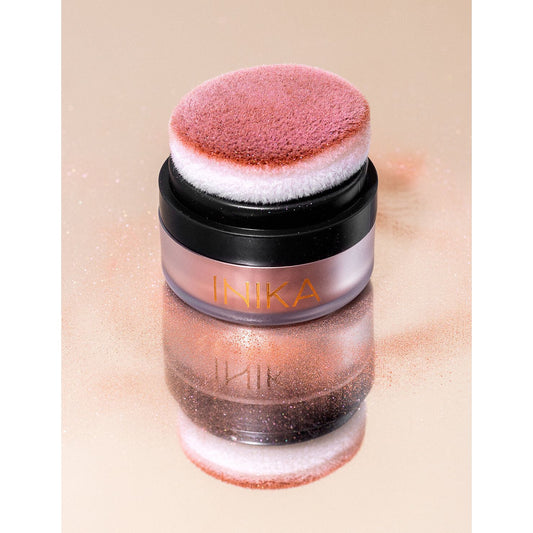 INIKA Organic Mineral Blush Puff Pot (Rosy Glow)
