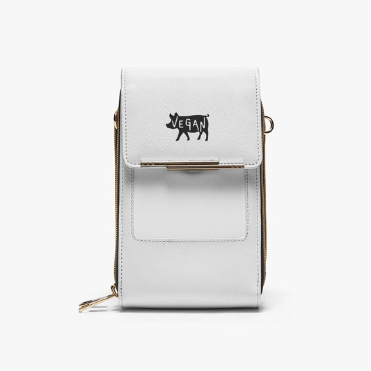 VEGAN Faux Leather Mobile Phone Chest Bag