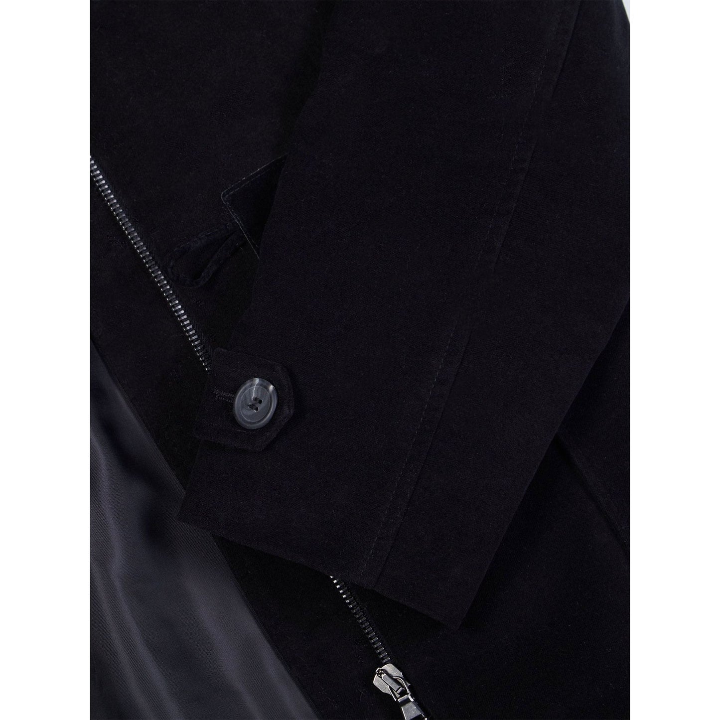 Vegan Wool Duffle Coat with Recycled Vegan Shearling