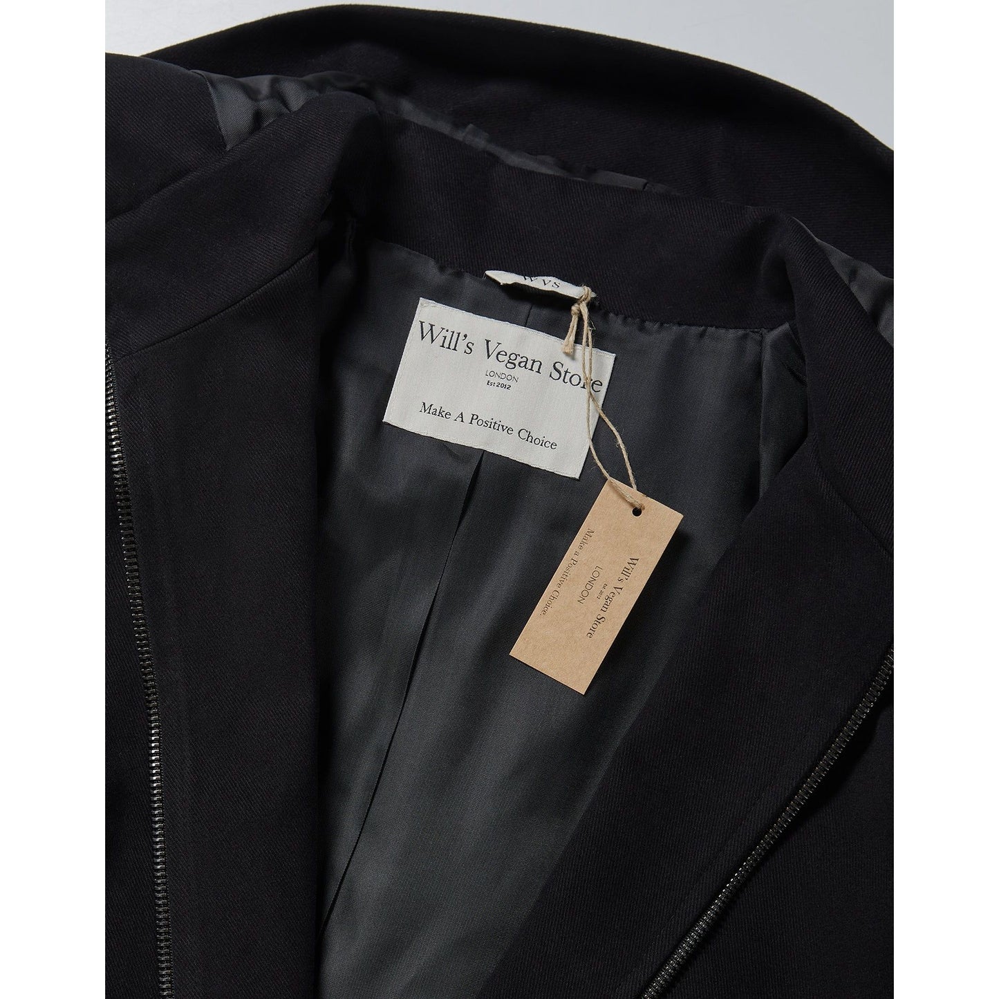 Vegan Wool Hooded Coat