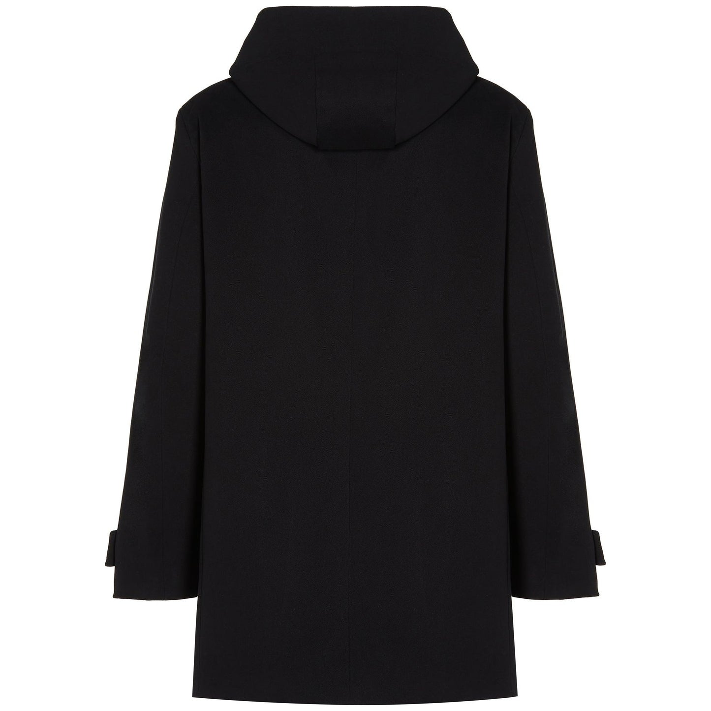 Vegan Wool Hooded Coat