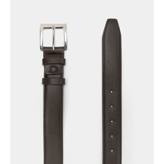 Classic Vegan Belt – Dark Brown